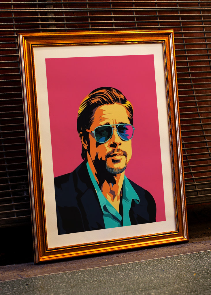 Brad Pitt Pop Art