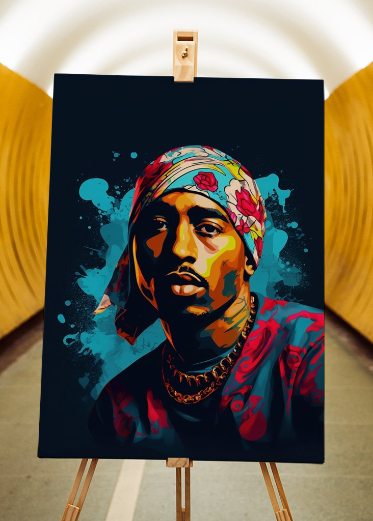 Tupac Shakur (2Pac) Pop Art