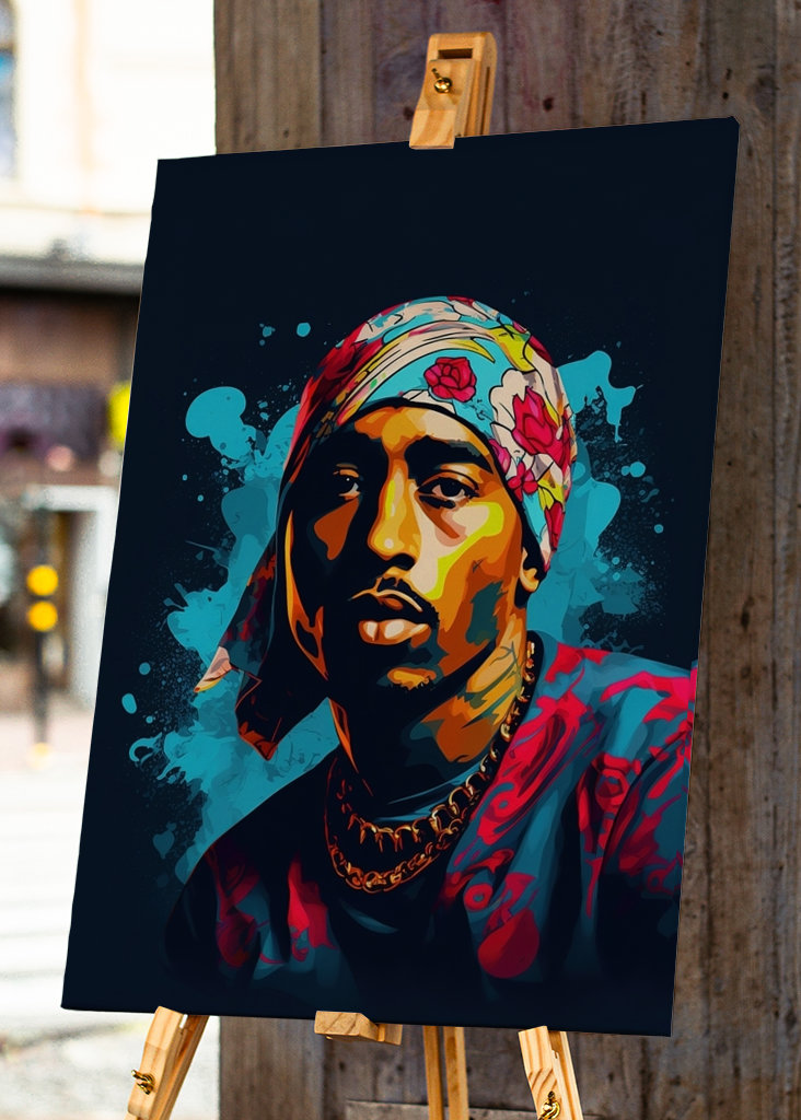 Tupac Shakur (2Pac) Pop Art