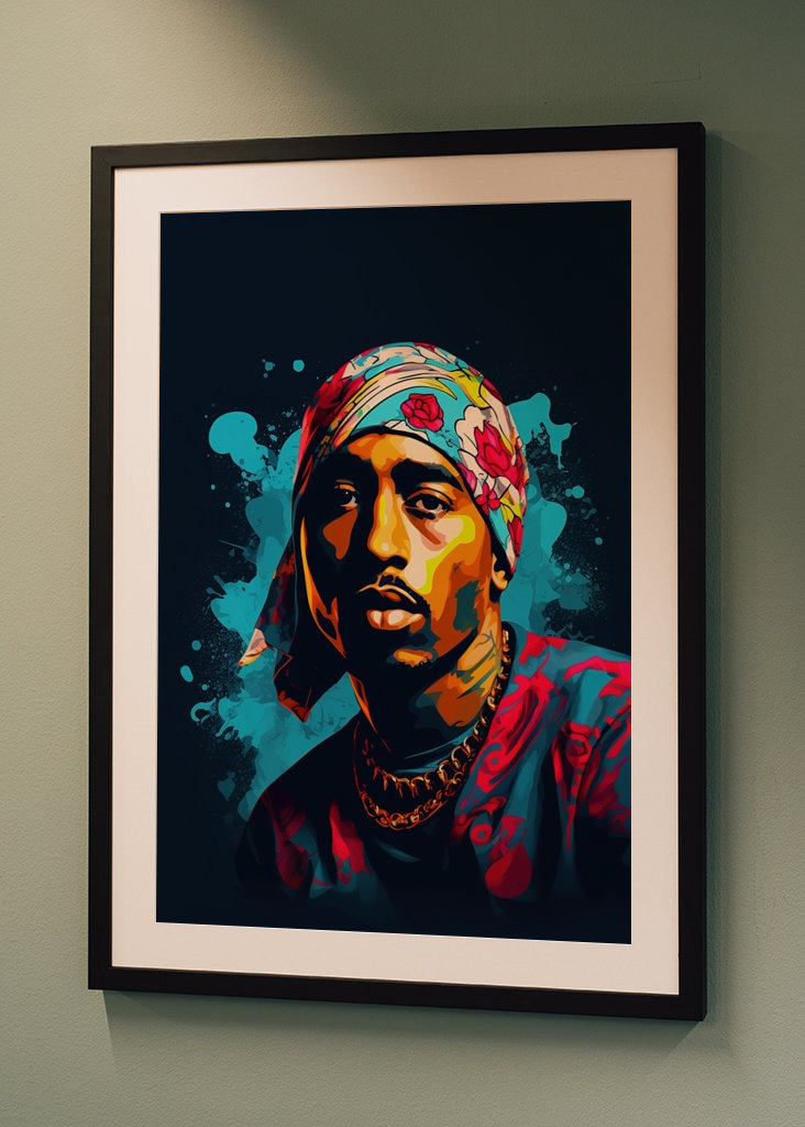 Tupac Shakur (2Pac) Pop Art
