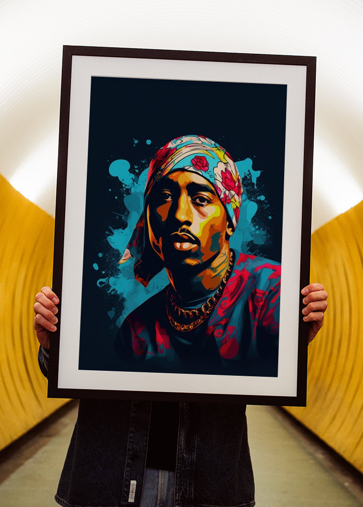 Tupac Shakur (2Pac) Pop Art