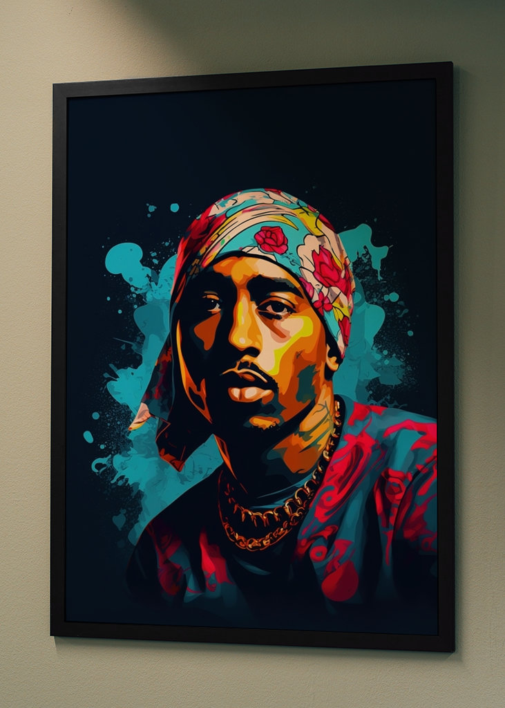 Tupac Shakur (2Pac) Pop Art