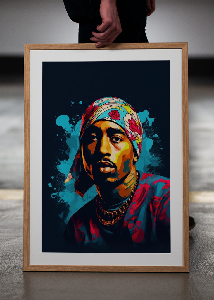 Tupac Shakur (2Pac) Pop Art