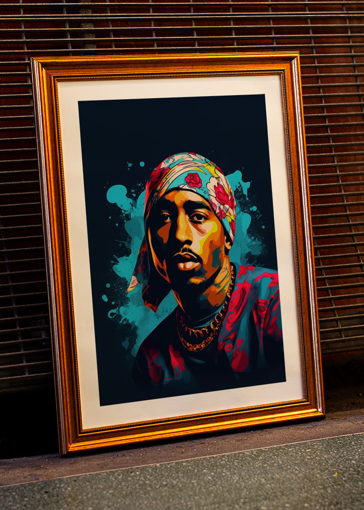 Tupac Shakur (2PAC) Arte Pop posters & Art Prints de Henrik