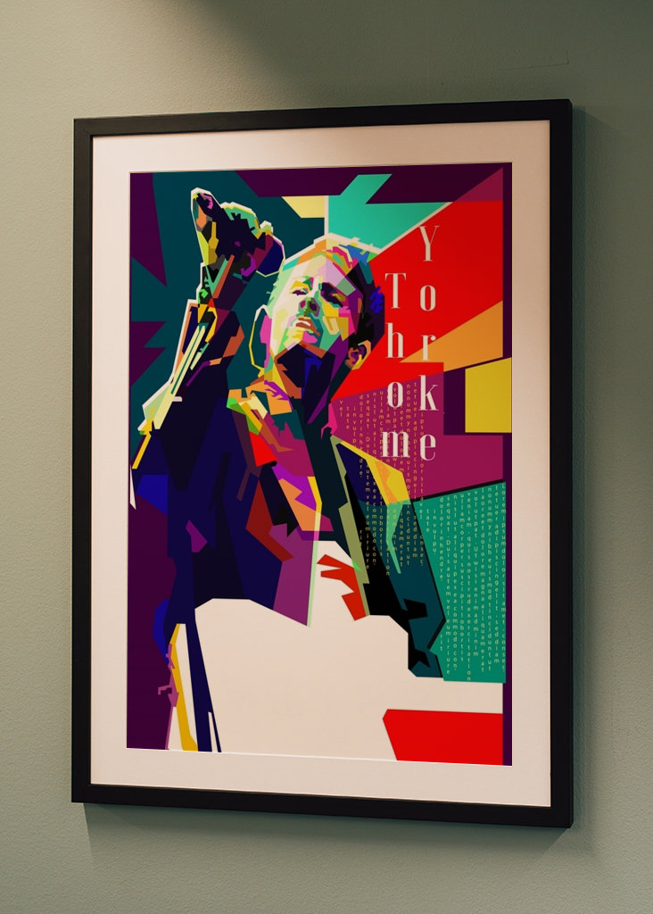 Thom Yorke Pop Art WPAP