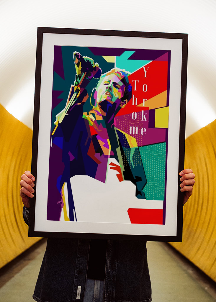 Thom Yorke Pop Art WPAP