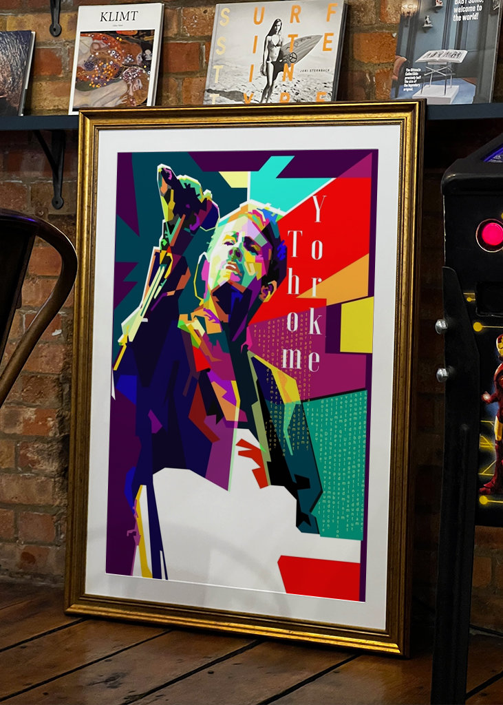Thom Yorke Pop Art WPAP