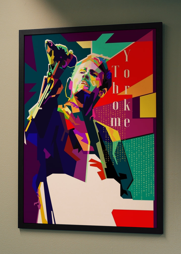 Thom Yorke Pop Art WPAP