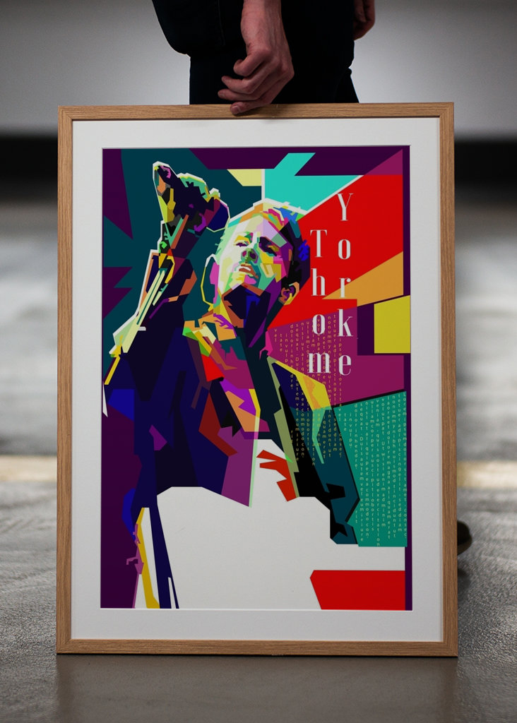 Thom Yorke Pop Art WPAP