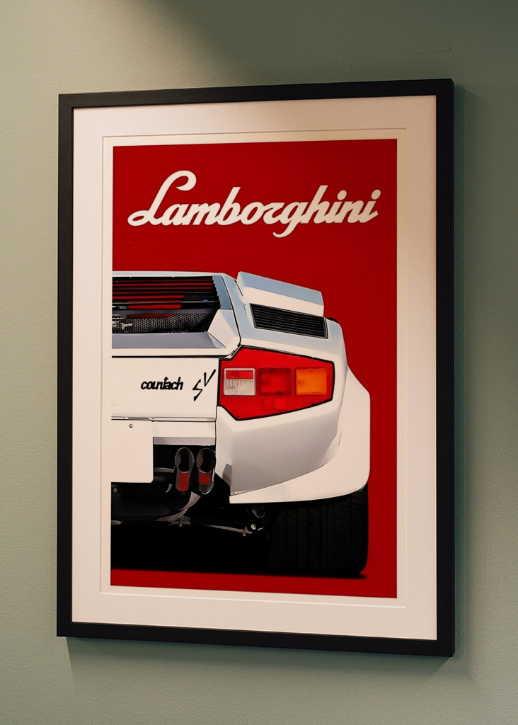 Minimalist Lamborghini Car