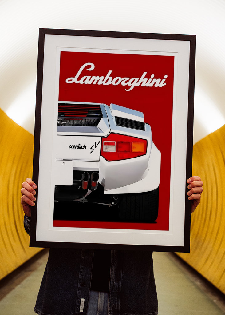 Minimalist Lamborghini Car