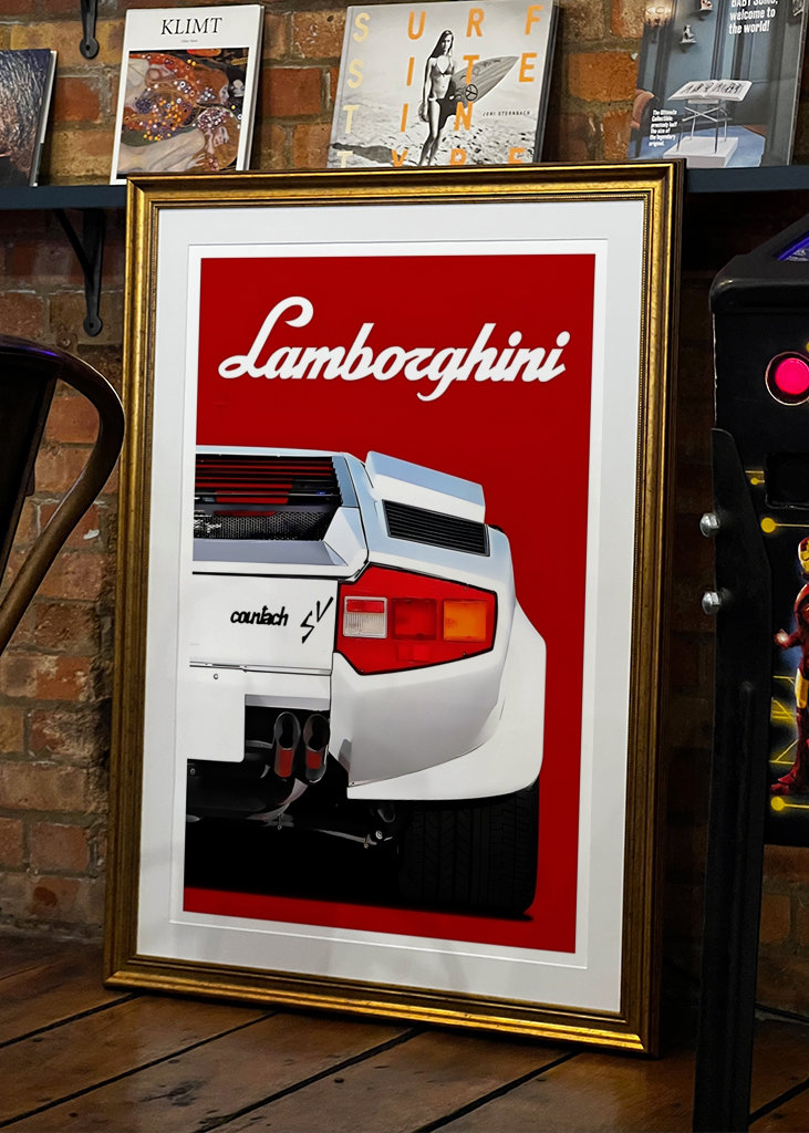 Minimalist Lamborghini Car