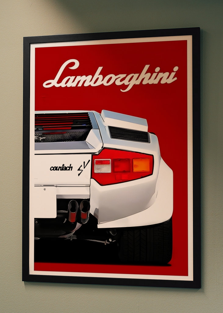 Minimalist Lamborghini Car