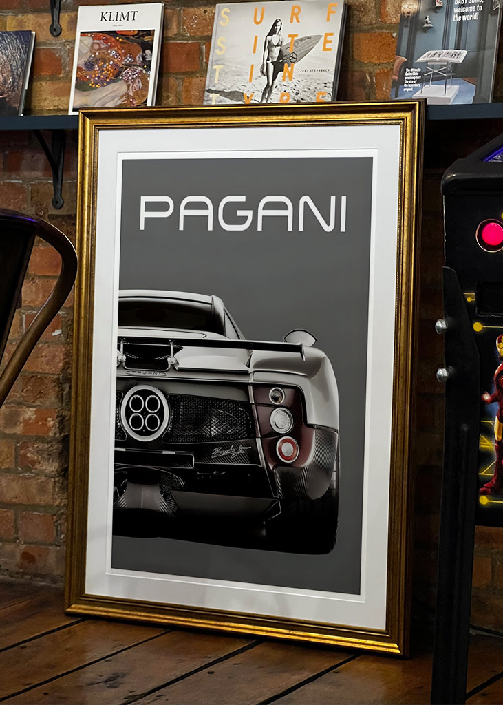 Minimalist Pagani Super Car