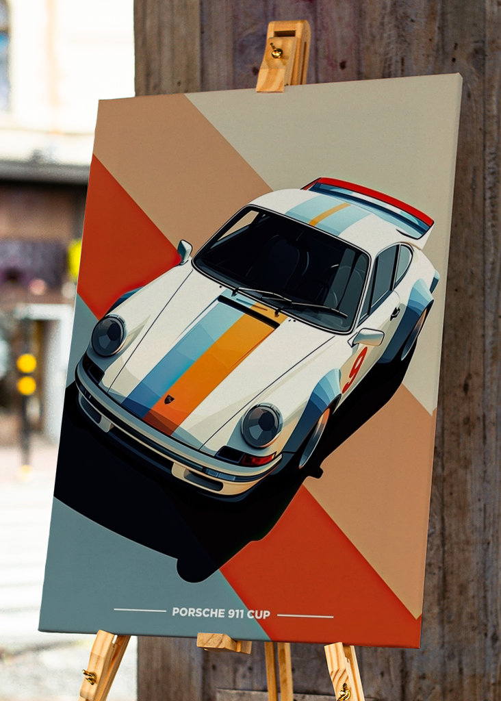 Porsche 911 Cup Car Retro
