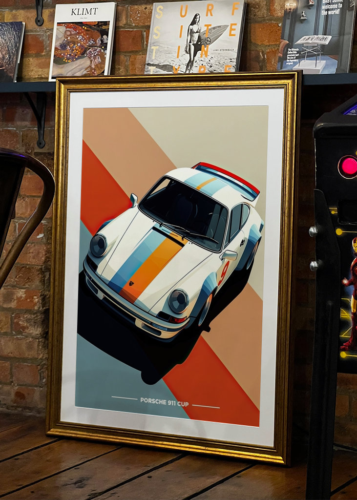 Porsche 911 Cup Car Retro