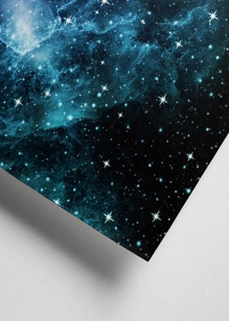 Purple Teal Galaxy Nebula 