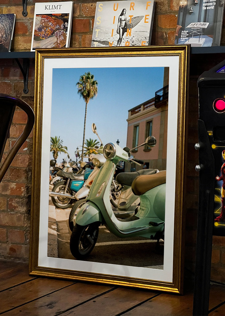 Vespa i Mallorca, Spanien