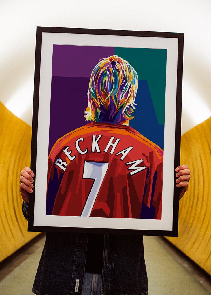 David Beckham Wpap Pop Art