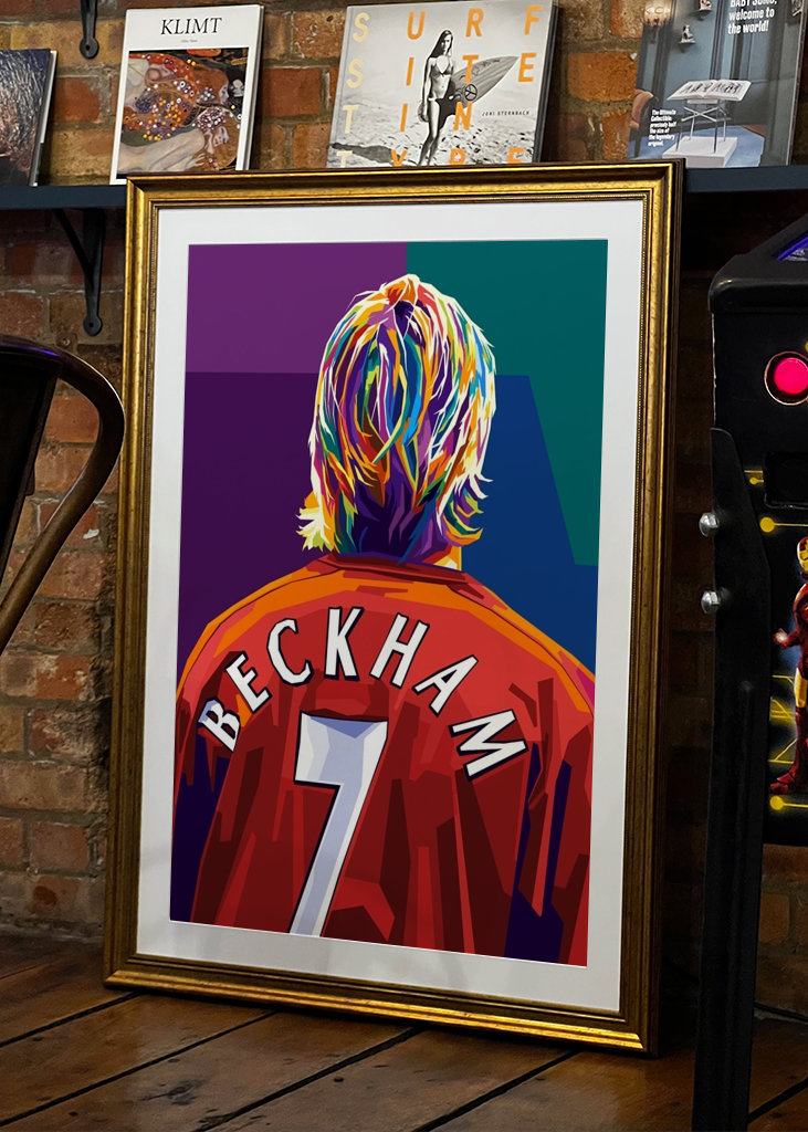 David Beckham Wpap Pop Art