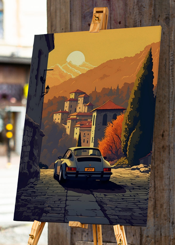 Classic Porsche 911 Sunset