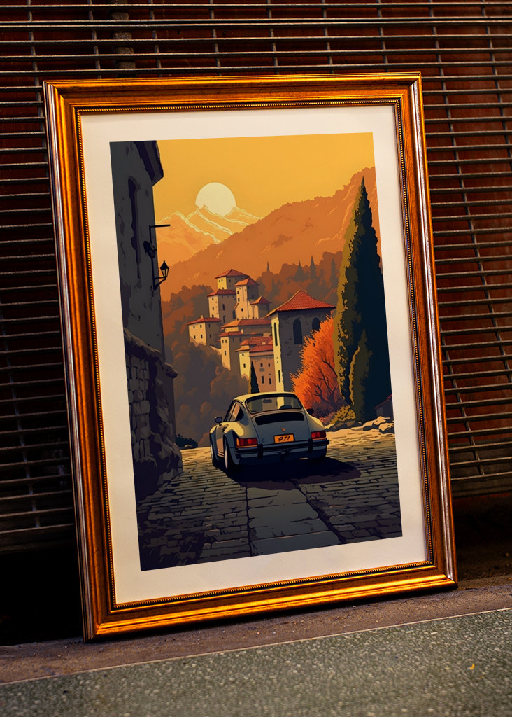 Classic Porsche 911 Sunset