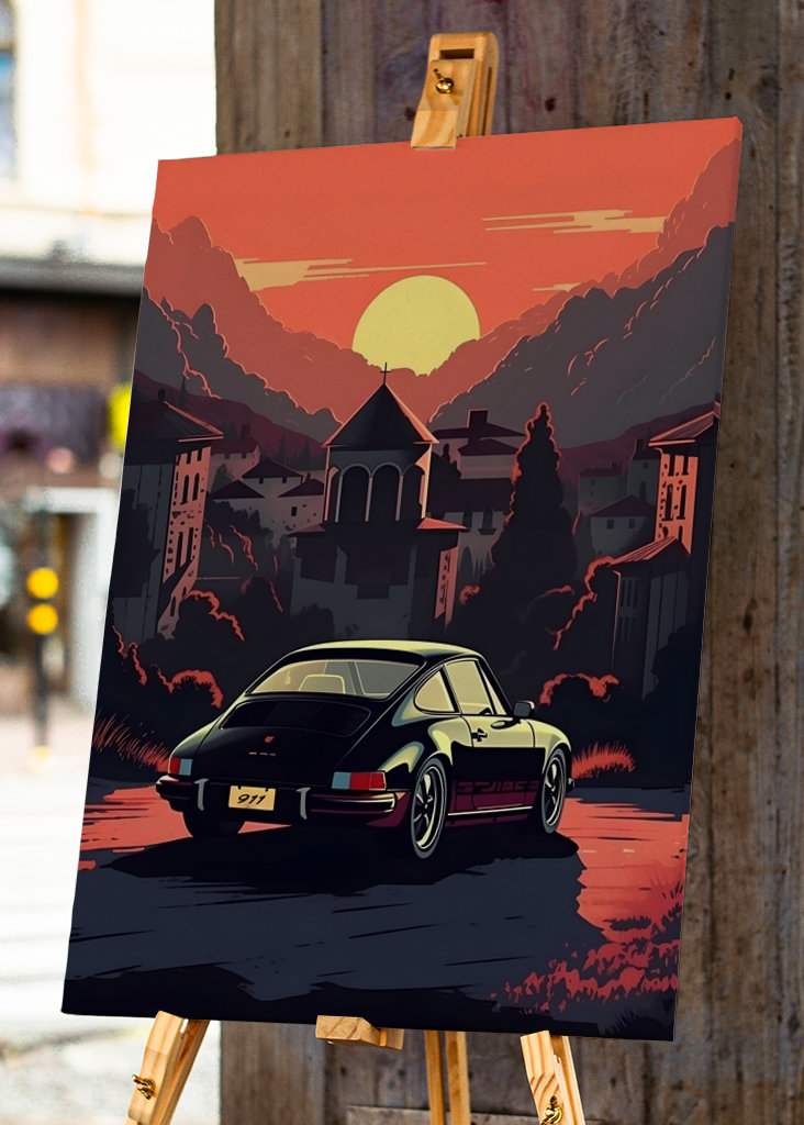 Porsche 911 Italian Landscape