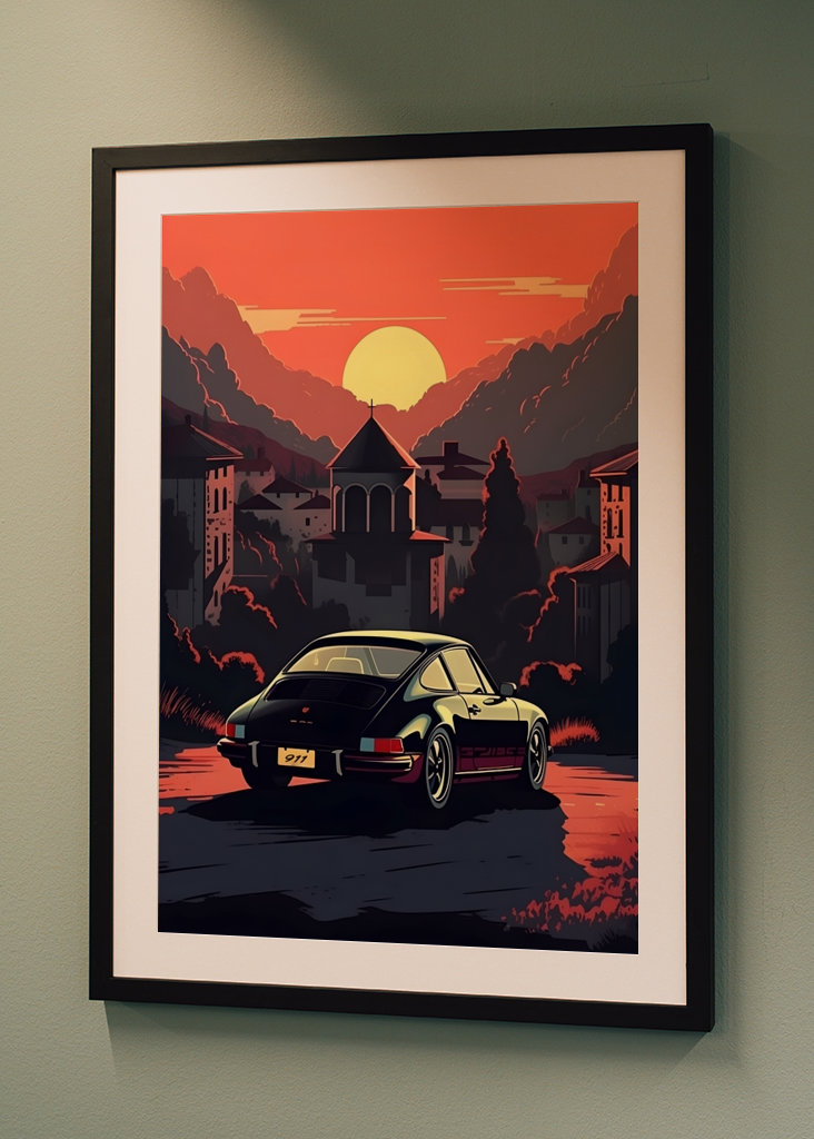 Porsche 911 Italian Landscape