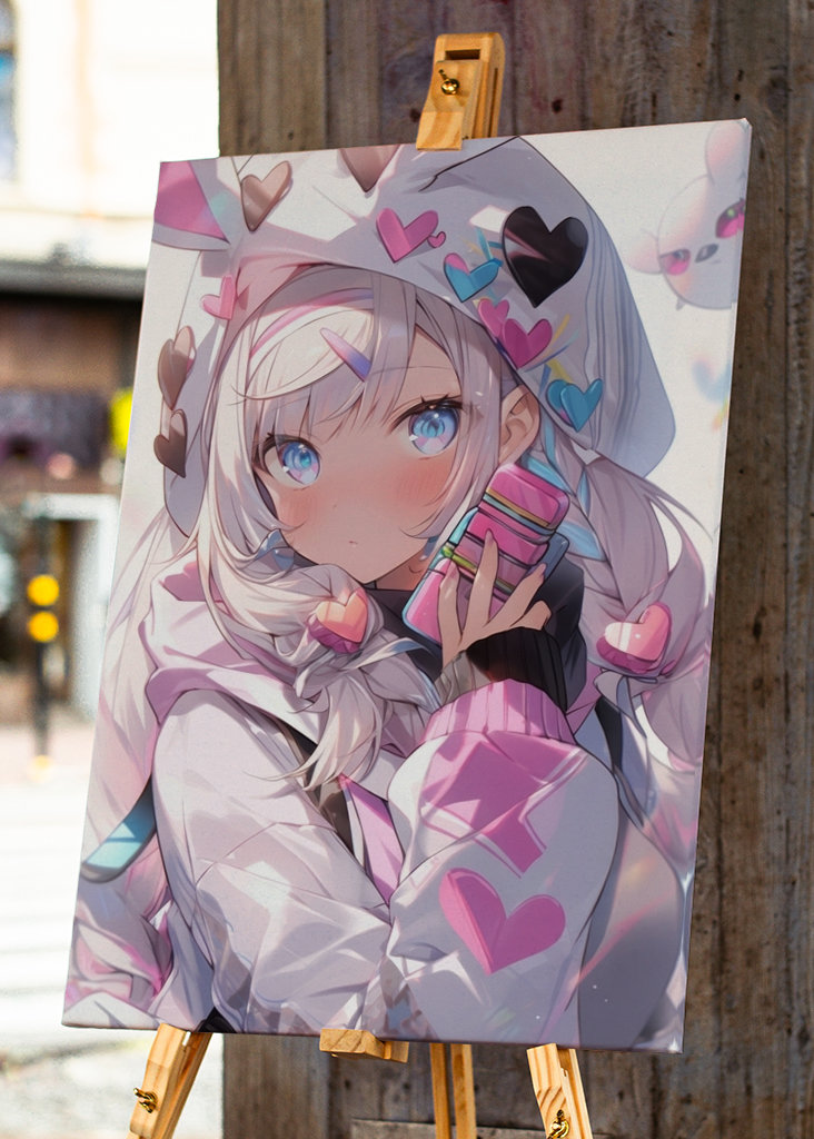 Słodkie Anime Różowa Miłość