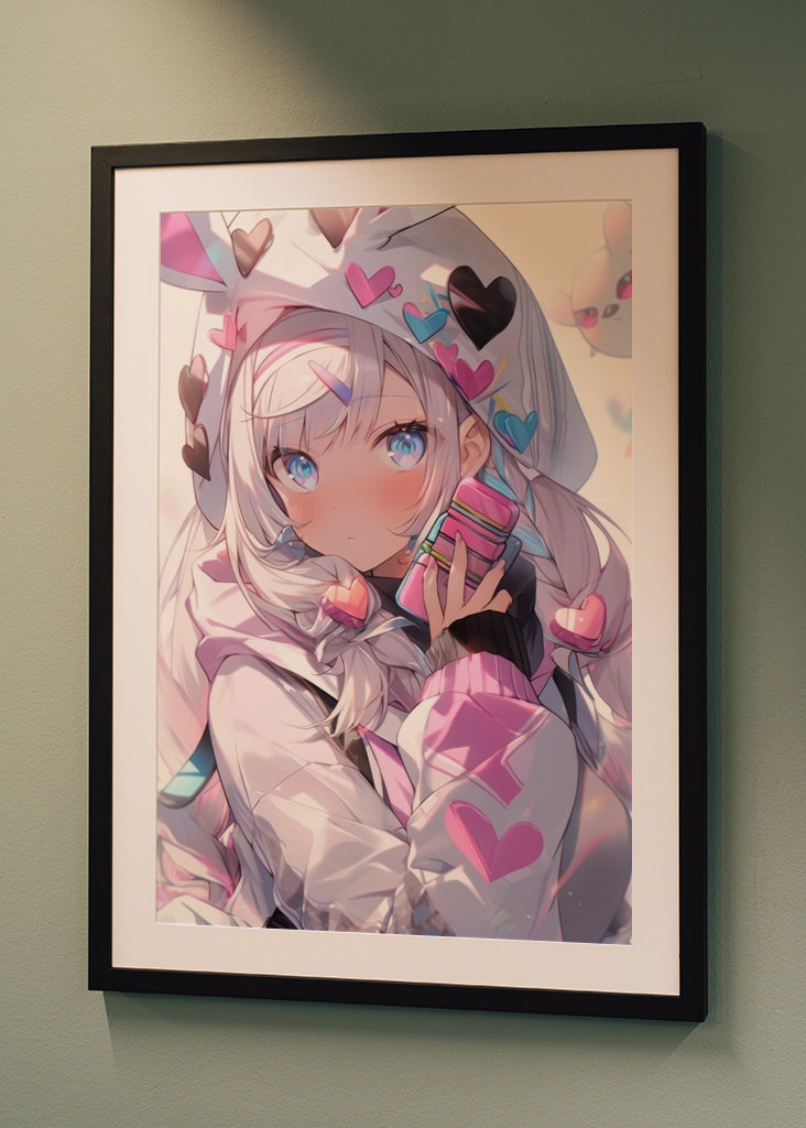 Słodkie Anime Różowa Miłość