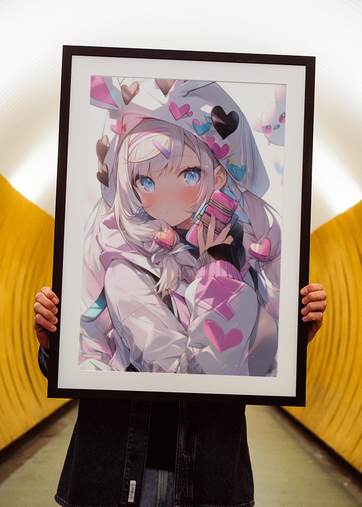 Słodkie Anime Różowa Miłość