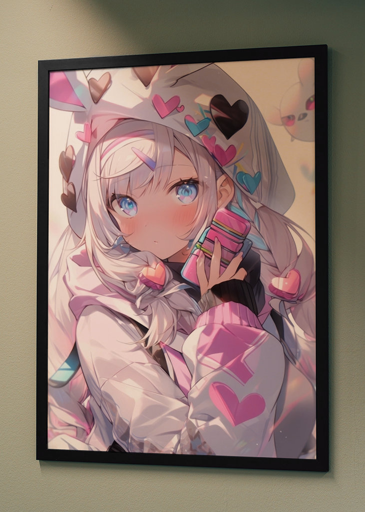 Słodkie Anime Różowa Miłość