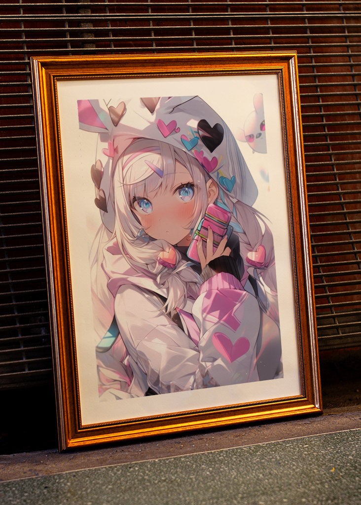 Słodkie Anime Różowa Miłość