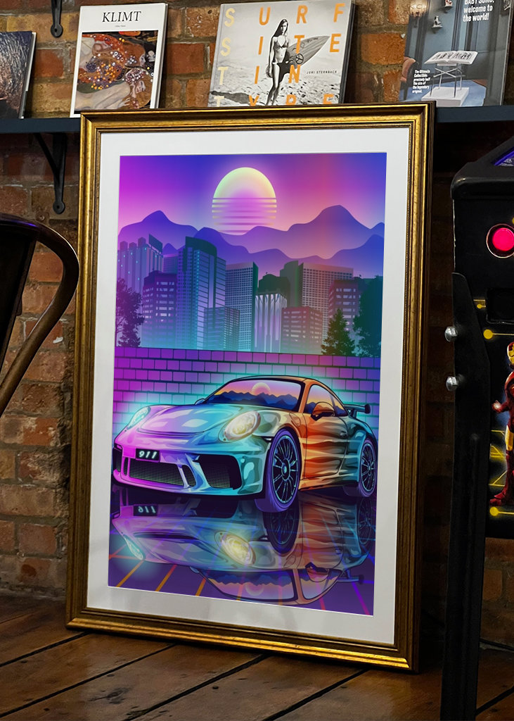 Porsche 911 Synthwave Dream