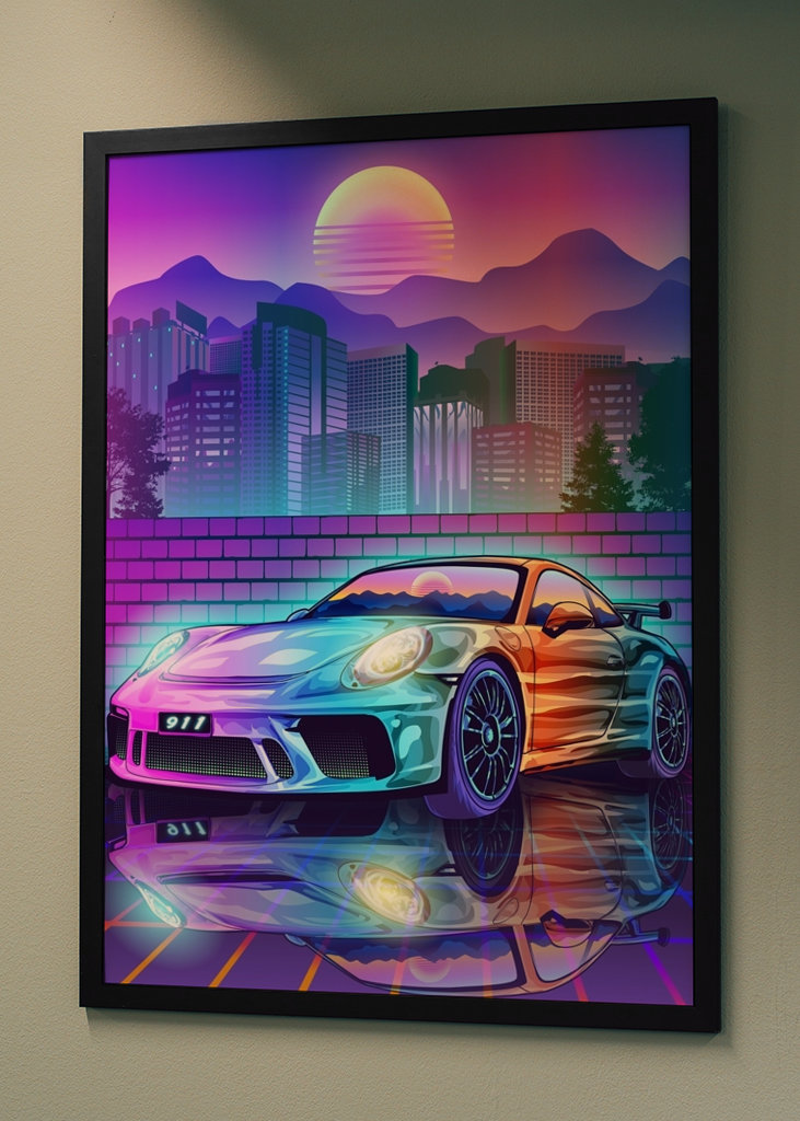 Porsche 911 Synthwave Dream