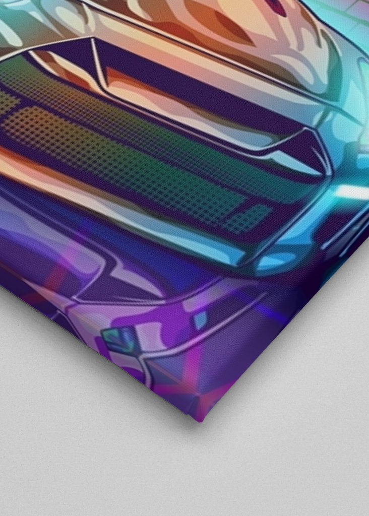 Skyline Gtr R35 Synthwave city