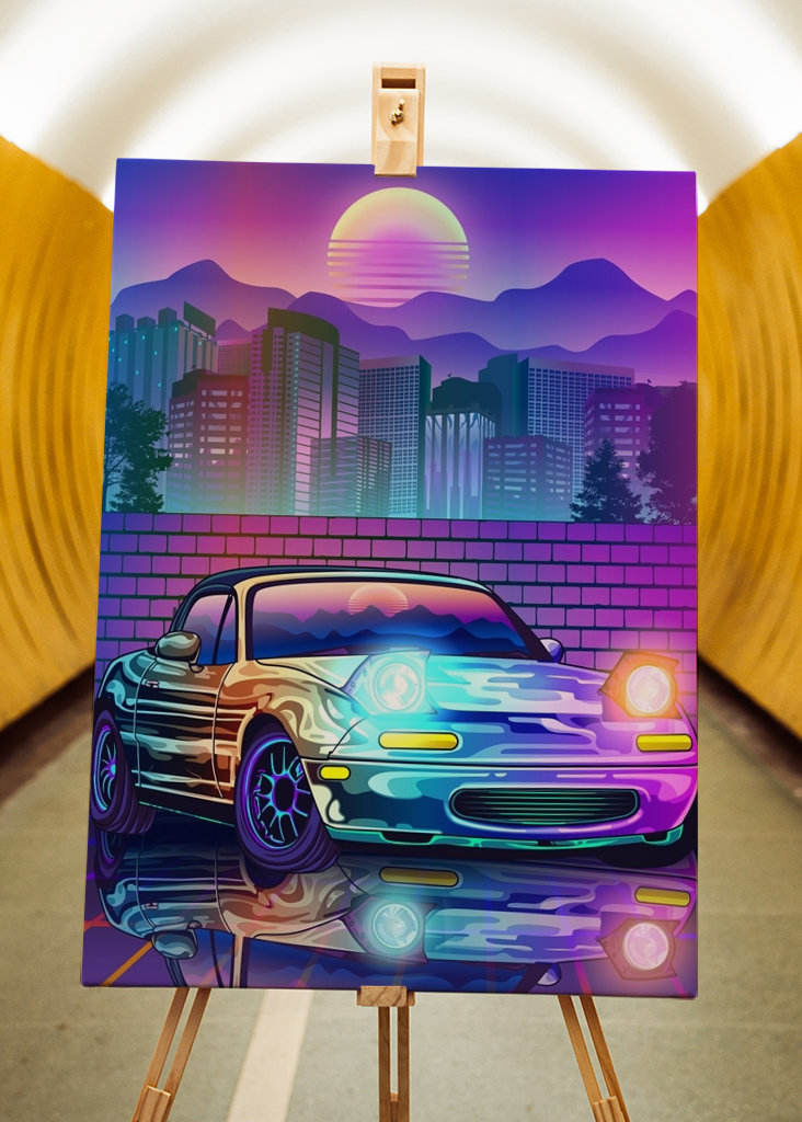 Mazda MX5 Miata Synthwave