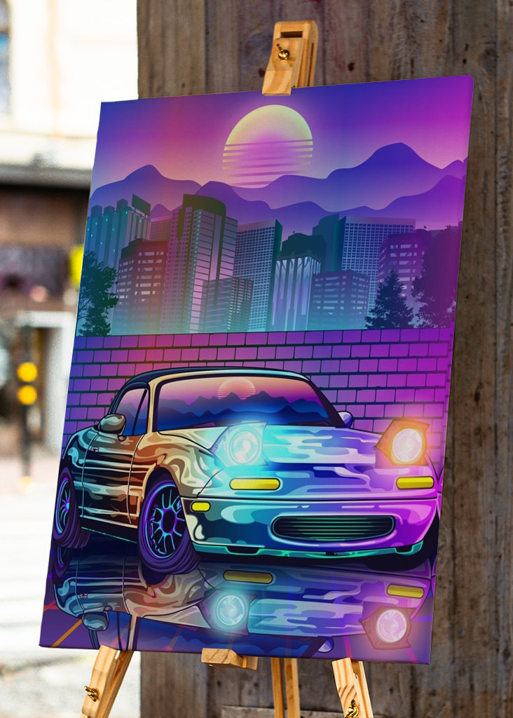 Mazda MX5 Miata Synthwave