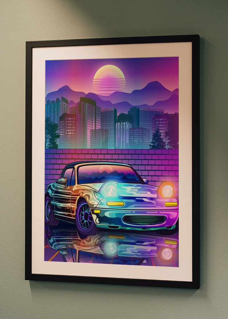 Mazda MX5 Miata Synthwave