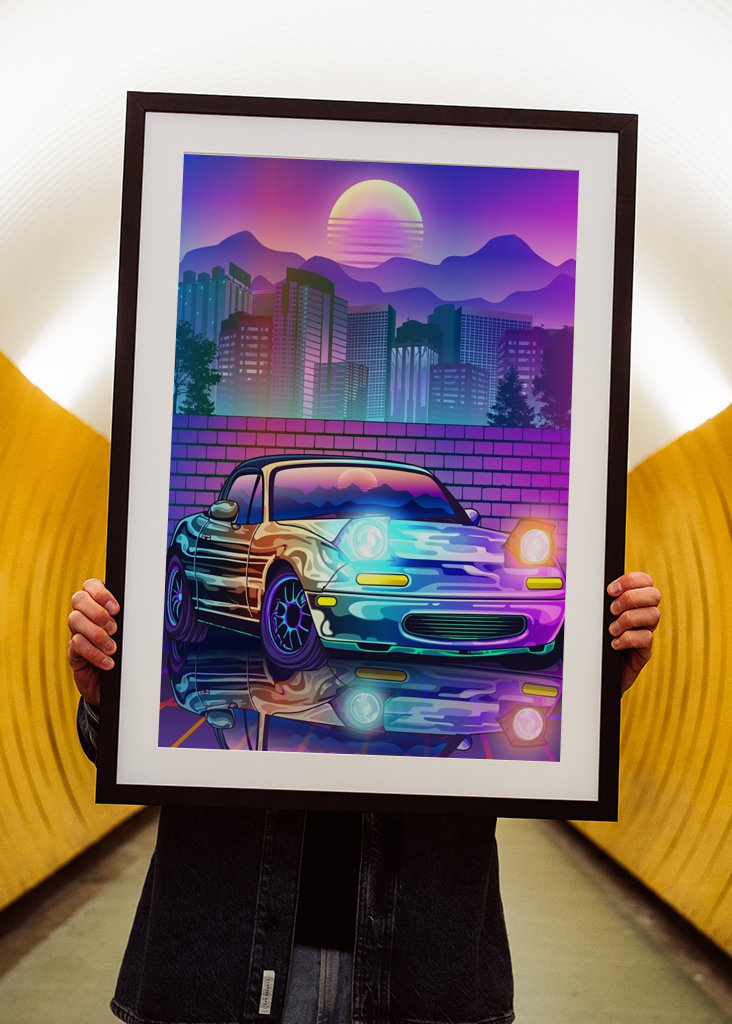 Mazda MX5 Miata Synthwave