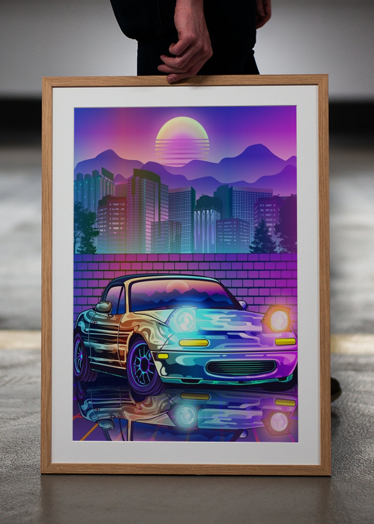 Mazda MX5 Miata Synthwave