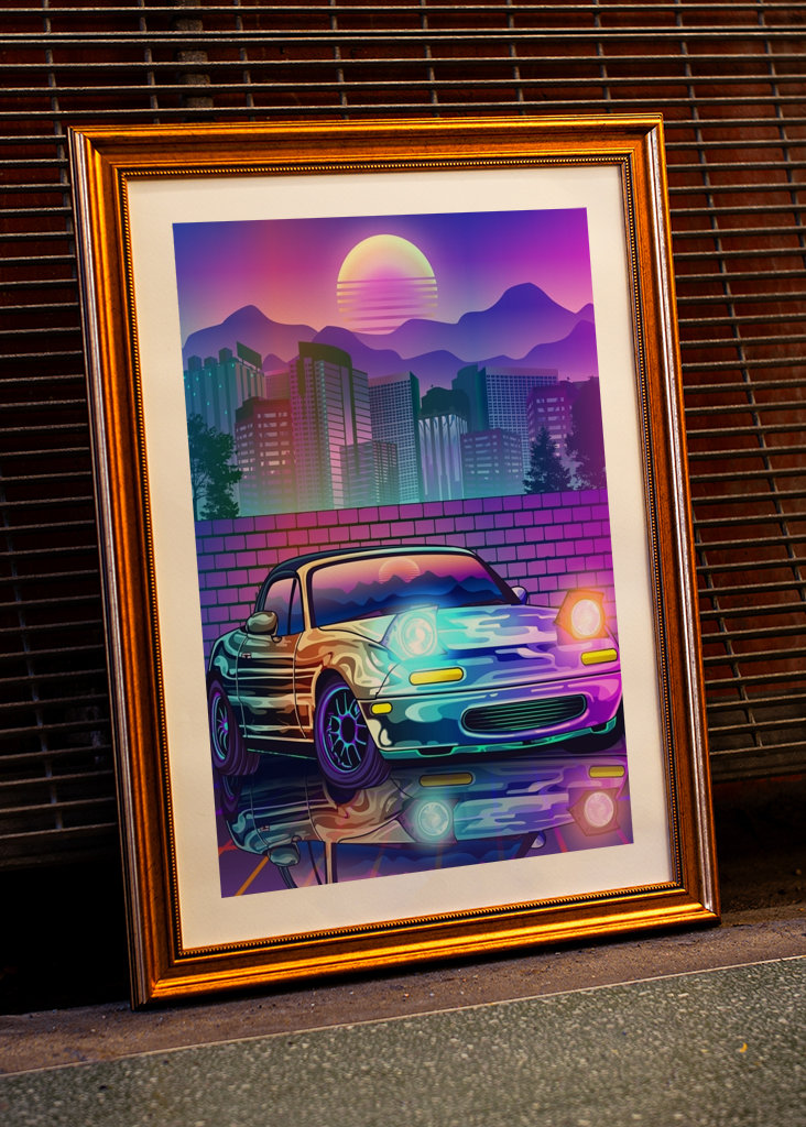 Mazda MX5 Miata Synthwave