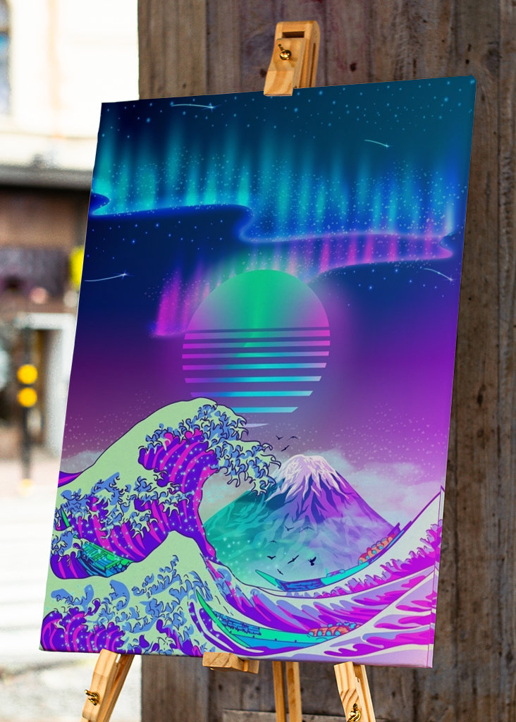 GREAT WAVE off KANAGAWA AURORA