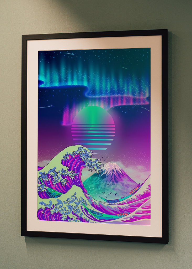 GREAT WAVE off KANAGAWA AURORA