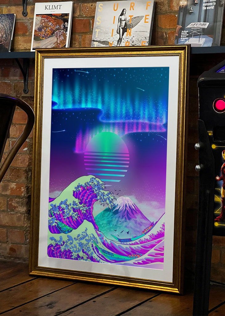 GREAT WAVE off KANAGAWA AURORA