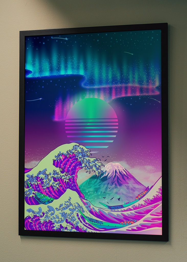 GREAT WAVE off KANAGAWA AURORA