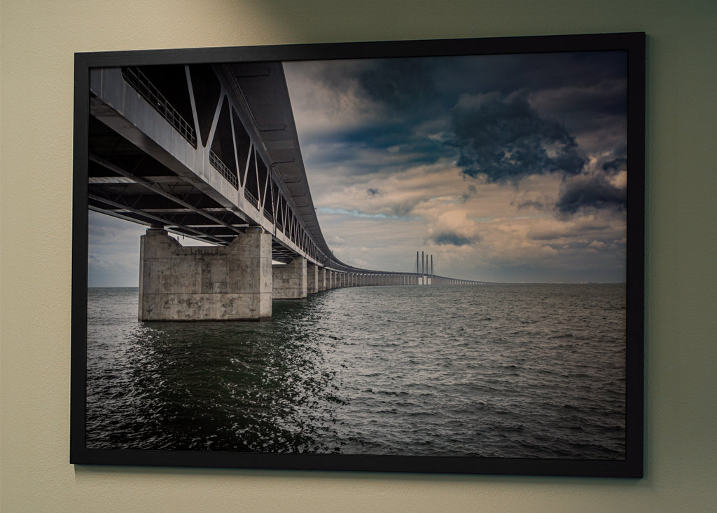 Die Öresundbrücke bei schlechtem Wetter
