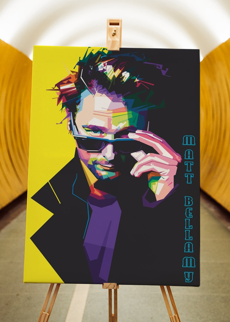 Matt Bellamy Popart Stil