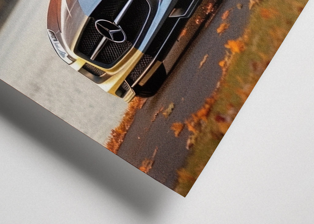 Mercedes SLS autumn car