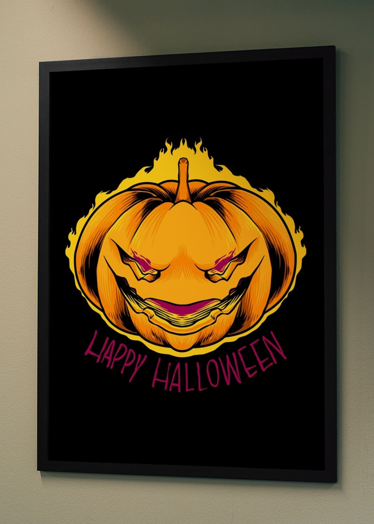 Kürbis Gruselig Frohes Halloween